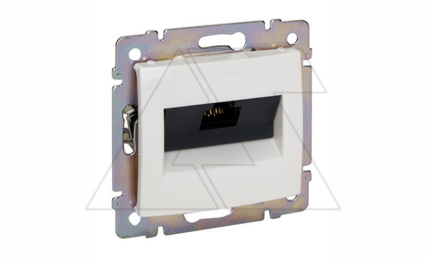 Valena - Розетка 1хRJ-45 FTP CAT6 монтаж на винтах, белая