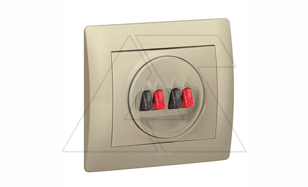 Galea Life - Обрамление для розетки двойной аккустической, Titanium