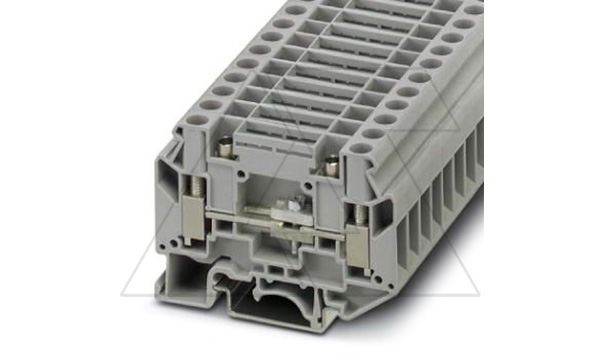 Клемма с размыкателем UK 6-T-P /8,2mm, винтовая, контрольные гнезда, 2 присоед., 6(max 10)mm2, 41A, 500V, серая