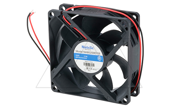 Вентилятор осевой NA, 80x80x25мм, 12VDC, 60м3/ч, 1,92Вт, 3000об/мин, 31дБА, подшипник качения