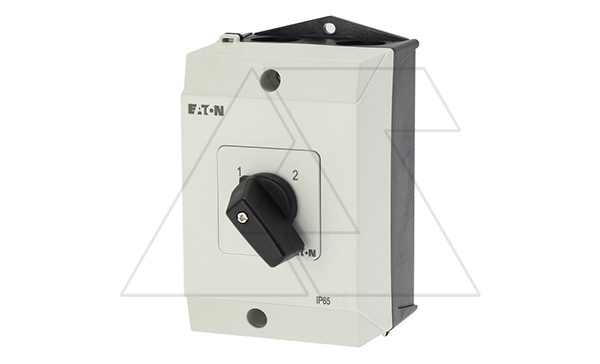 Переключатель T0-2-8221/I1, 2P, 20A, тип 1-2, 2NO на 1_2, 6.5kW(400VAC), в корпусе IP65