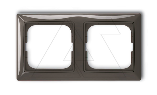 Basic 55 - Рамка на 2 поста (шато-черный)