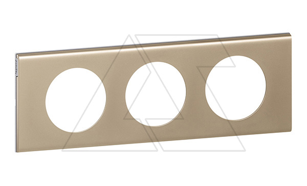 Celiane - Рамка 3 поста никель велюр