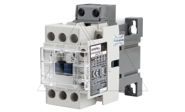 Контактор UKC1-9-11-400AC, 3P, 9A(AC-3), 25A(AC-1), 4kW(400VAC), Uк=400VAC, 1NO+1NC