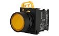 Кнопка плоская PB3E, желтая, с фиксацией, с подсветкой без LED, 1NO, 6A 230VAC/24VDC, 22mm, IP65 от интернет-магазина amperkin.by