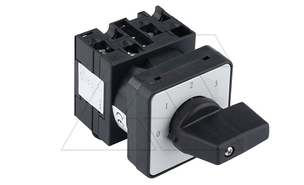 Переключатель UKT0-2-8241/E, 1P, 20A, тип 0-1-2-3, 1NO на 1_3, на дверь, фронт IP65