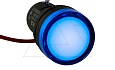 Индикатор светодиодный моноблочный AD116-22DS, синий, LED 24VAC/DC, IP65, 22mm от интернет-магазина amperkin.by