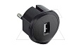 Компактное зарядное устройство USB Type A, 230V, 1,5А, 5 Вт, черный от интернет-магазина amperkin.by