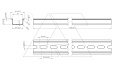 DIN-рейка MR 35x15 перфорированная, 35x15х2000мм, толщ. 1,5мм, конвеерн. оцинк от интернет-магазина amperkin.by