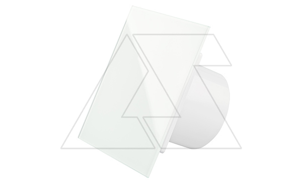 Панель декоративная для вентиляторов dRim Ø100/125мм, универсальная, стекло, белый глянец