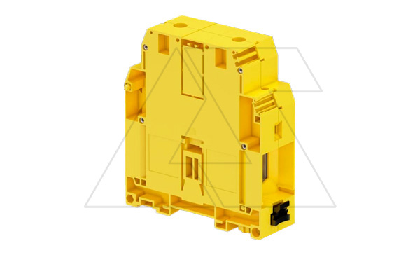 Клемма ZS240-YL/36 винтовой зажим, 415А, 1000В, желтый