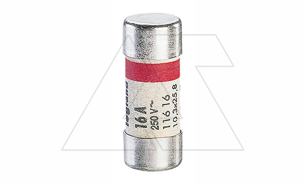 Плавкая вставка 10,3х25,8 - 16А, без индикатора срабатывания