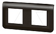 Mosaic - Рамка 2х2М, горизонтальная, матовый черный (суппорт 80252 или 2х80251) от интернет-магазина amperkin.by