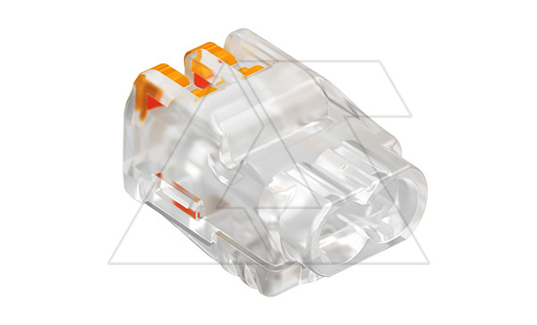 Клемма 61 225 FL универсальная, 2 контакта 0,2...2.5мм², 24А, 450V, поликарбонат