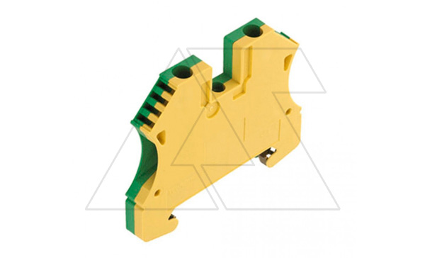 Клемма WPE 4 для заземления, желто-зеленая