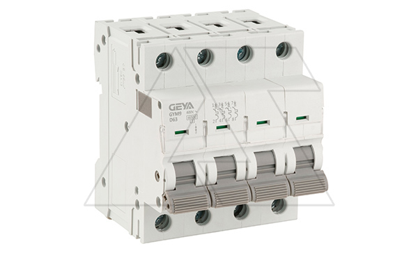 Авт. выключатель GYM9-4P-63D, 4P, 63A, хар-ка D, 6kA, 4M