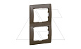 Galea Life - Рамка на 2 поста вертикальная, Dark Bronze от интернет-магазина amperkin.by