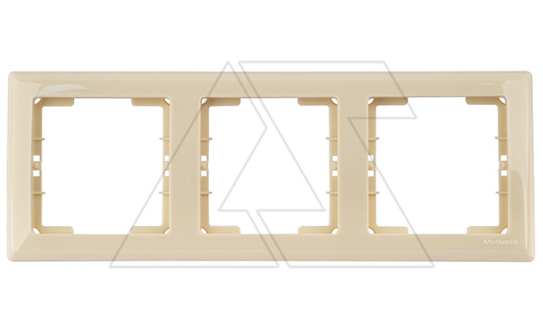 Daria - Рамка 3 поста, к механизмам серии 21, горизонтальный монтаж, сл.кость