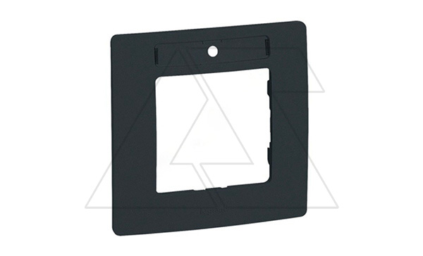 Etika - Рамка 1 пост, с держателем для маркировки (антрацит)
