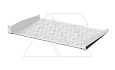 Полка для 19” щита, стационарная, 2U, Г=400мм, нагрузка 30кг, RAL7035 от интернет-магазина amperkin.by