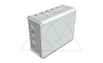 Коробка распред. T 250 без клемм, IP66, 240x190x95мм, 9хМ25, 7хМ32, серый, полипроп. армир.стекловол от интернет-магазина amperkin.by