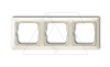Basic 55 - Рамка на 3 поста (шале-белый)