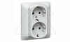 Galea Life - Розетка 2х2P+E нем.стд. в сборе, Aluminium от интернет-магазина amperkin.by