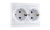 JOWISZ - Розетка 2x2P+E, белый