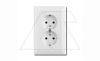 Basic 55 - Розетка 2x2P+E нем. стд. (сл.кость) от интернет-магазина amperkin.by