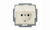 Basic 55 - Розетка 2P+E нем. стд. с крышкой (шале-белый) от интернет-магазина amperkin.by