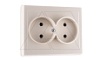 JOWISZ - Розетка 2x2P, бежевый от интернет-магазина amperkin.by