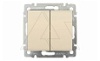 Valena - Выключатель двухклавишный, сл.кость (инд. упаковка) от интернет-магазина amperkin.by