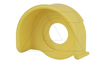 Козырек защитный от случайных нажатий, желтый, для авар. кнопок 22mm, d=60mm, h=32mm