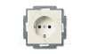 Basic 55 - Розетка 2P+E нем. стд. (шале-белый)