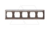 Basic 55 - Рамка на 5 постов (серый)