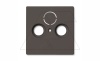 Basic 55 - Лицевая панель для телевизионной розетки TV-RD-SAT (шато-черный)
