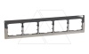 Galea Life - Рамка Metallic на 5 постов горизонтальная, Chrome