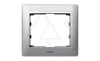 Galea Life - Рамка Metallic на 1 пост, Brushed Aluminium от интернет-магазина amperkin.by