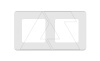 Inspiria - Рамка 2 поста (белая)