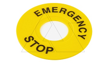 Кольцо желтое GXB2-ER60 для кнопок аварийного останова, d=60mm