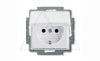 Basic 55 - Розетка 2P+E нем. стд. с крышкой (белый) от интернет-магазина amperkin.by