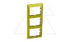 Galea Life - Рамка Metallic на 3 поста вертикальная, Magic Green от интернет-магазина amperkin.by