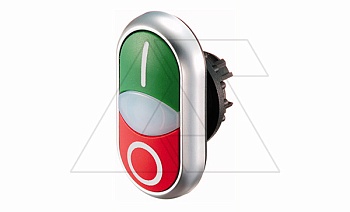 Кнопка двойная  "Пуск-Стоп" c белой линзой для лампы Titan M22-DDL-GR-X1/X0