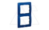 Galea Life - Рамка Metallic на 2 поста вертикальная, Magic Blue от интернет-магазина amperkin.by