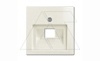 Basic 55 - Лицевая панель для одинарной информационной розетки (шале-белый) от интернет-магазина amperkin.by
