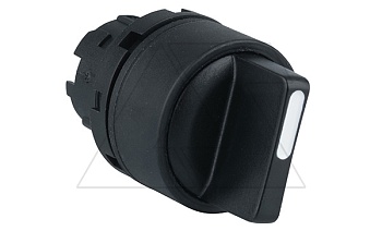 Головка переключателя PB3E, I-0-II, фиксация, черный, без подсветки, 22mm, IP65