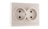 JOWISZ - Розетка 2x2P, бежевый