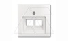 Basic 55 - Лицевая панель для двойной информационной розетки (сл.кость) от интернет-магазина amperkin.by