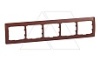 Galea Life - Рамка на 5 постов горизонтальная, Cherry Wood от интернет-магазина amperkin.by