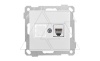 21 - Розетка телефонная 1хRJ-12, белый